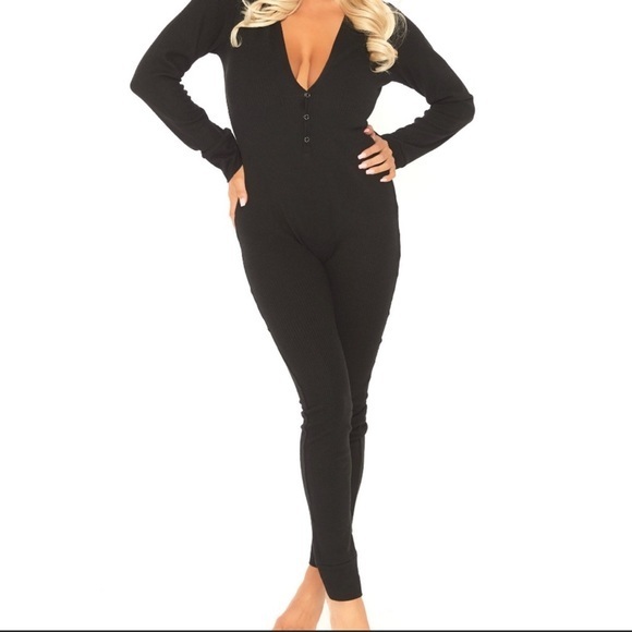 Leg Avenue S/M Long Johns‎ Onesie - Picture 2 of 7